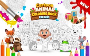 Cartoon Animal Coloring Book for Kids - Free Online Coloring Game