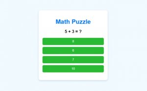 Math Puzzle Game for Kids