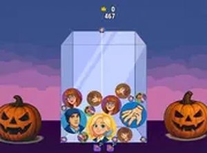 Wednesday Addams Merge Drop Puzzle Game