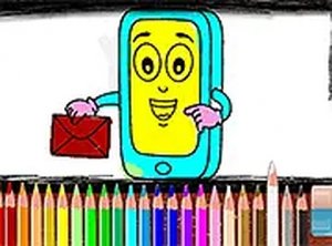 Mobile Phone Coloring Book Online Game