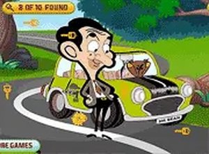 Mr. Bean Car Hidden Keys Online Game