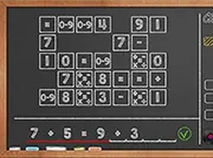 Chalkboard Sums Math Puzzle Game