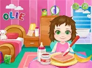 Baby Olie 1st Day at School Online Game