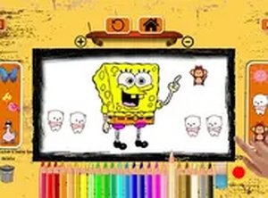 Easy Coloring Spongy Adventure Online Game
