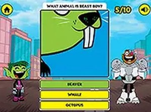 Beast Boy's Animal Quiz Online Game