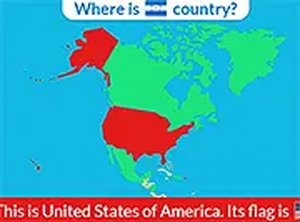 Flags of North America Educational Online Game