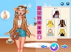 Celebrity Boho Summer Style Dress Up Online Game