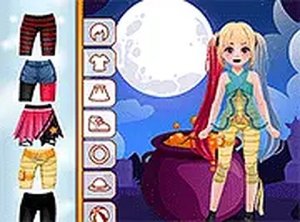 Kiddo Scary Halloween Dress Up Game